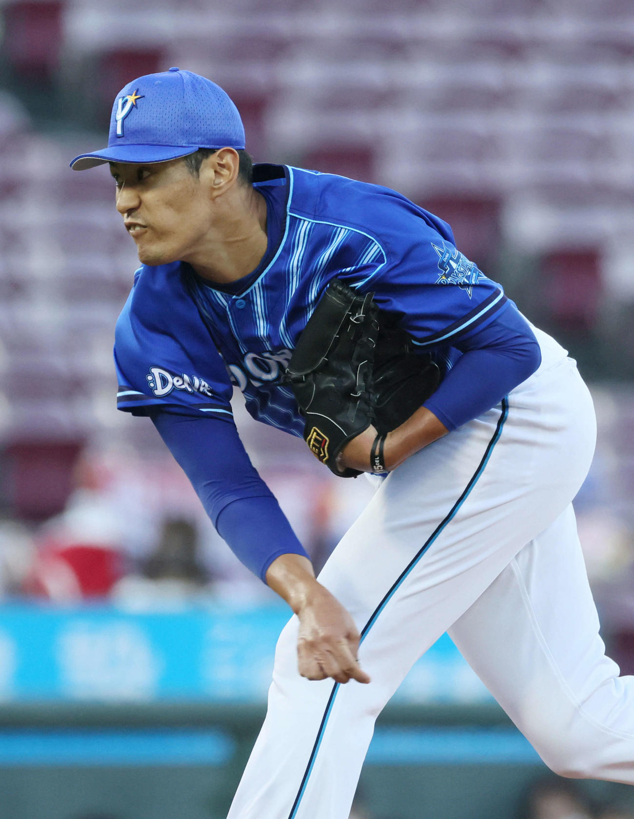 広島対DeNA　DeNA先発の井納（撮影・加藤孝規）