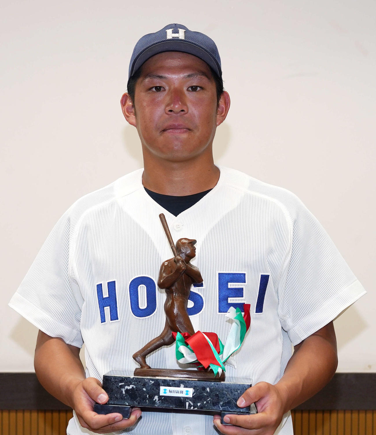 東京6大学野球春季リーグ首位打者の法大・永広（撮影・江口和貴）