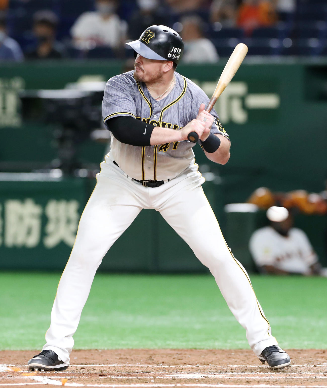 巨人対阪神　4回表阪神1死、ボーアは見逃し三振（撮影・加藤哉）