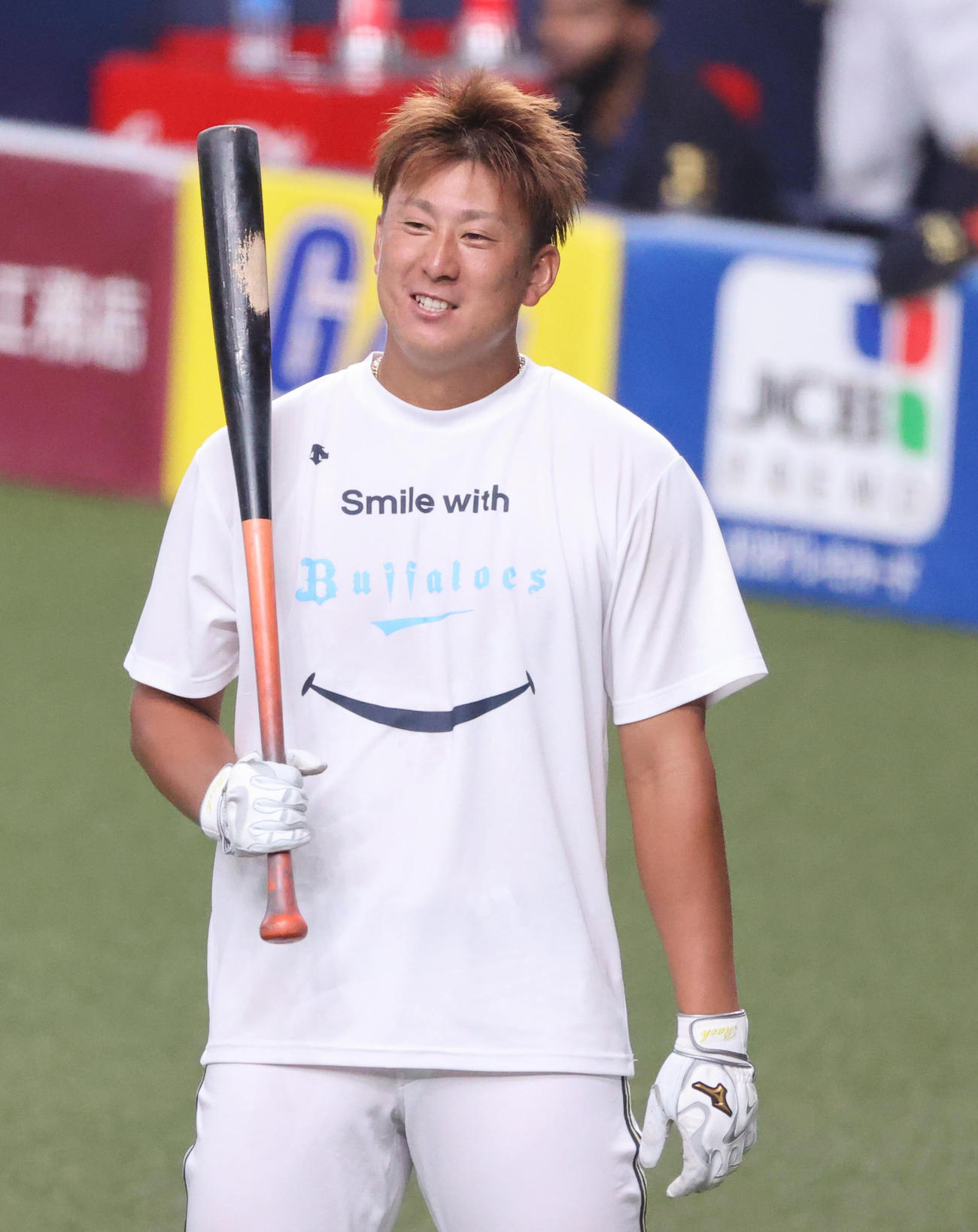 1軍に合流したオリックス杉本（撮影・清水貴仁）
