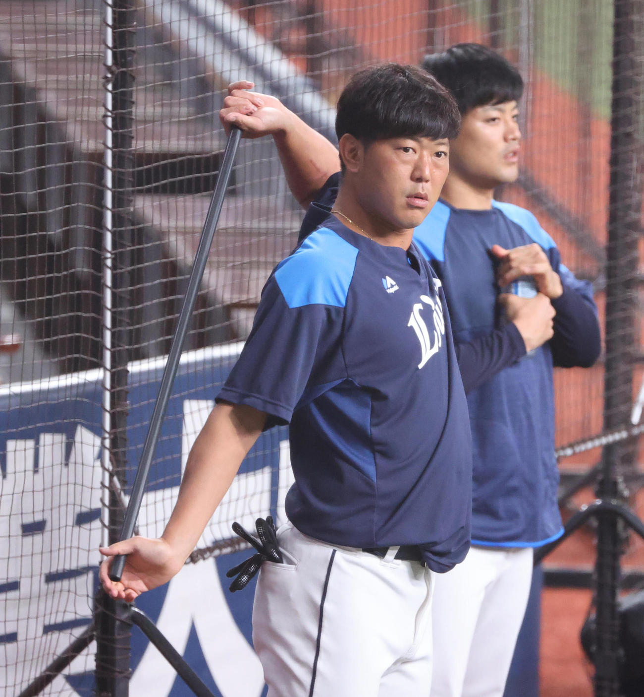 オリックス対西武　練習を行う内海哲也（撮影・清水貴仁）