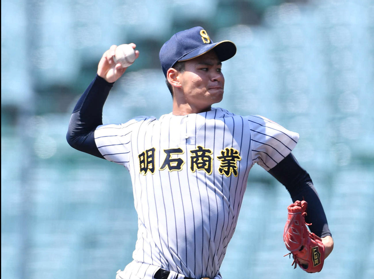 明石商・中森俊介（2020年8月16日撮影）