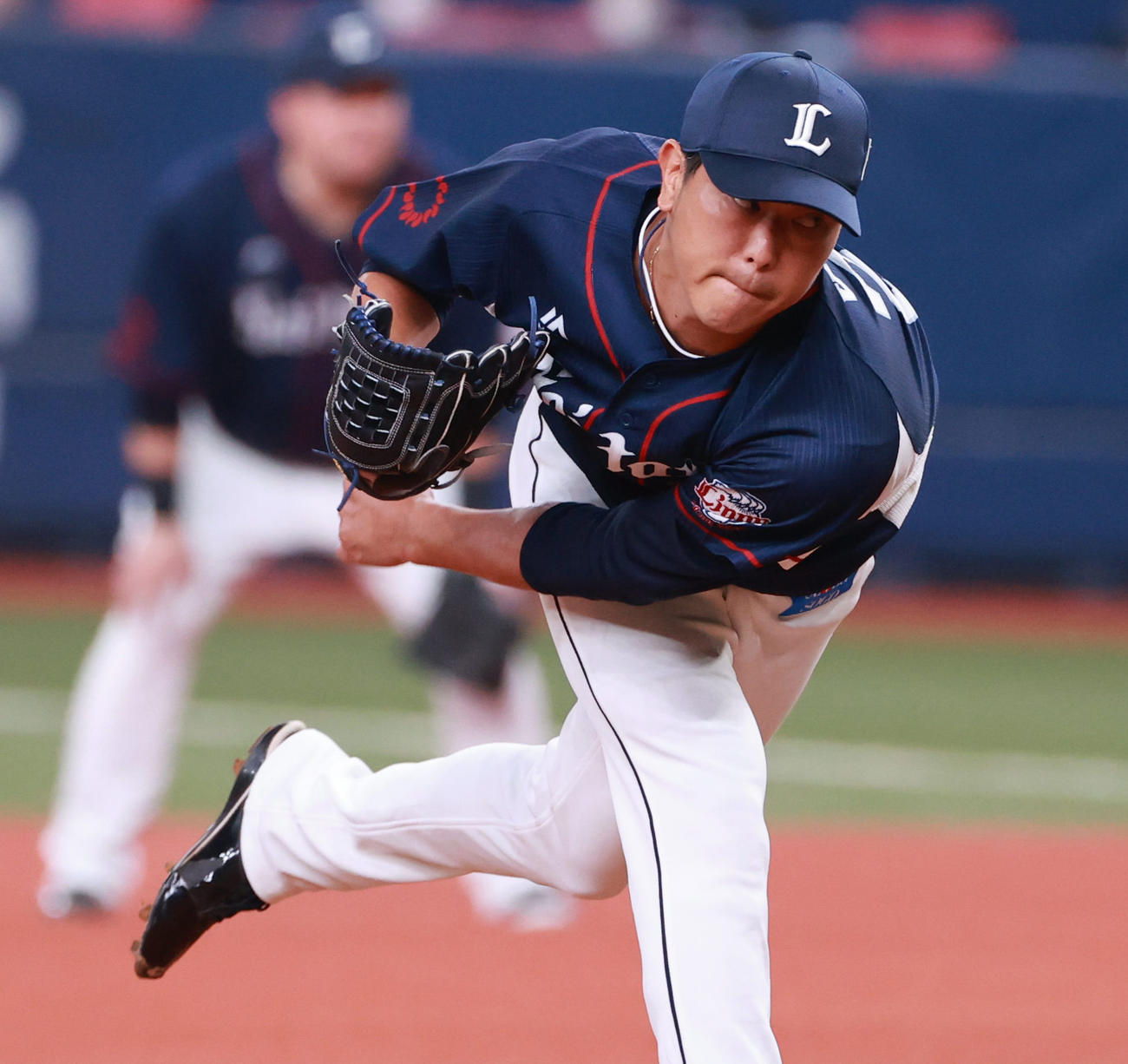 オリックス対西武　西武先発内海哲也（撮影・清水貴仁）