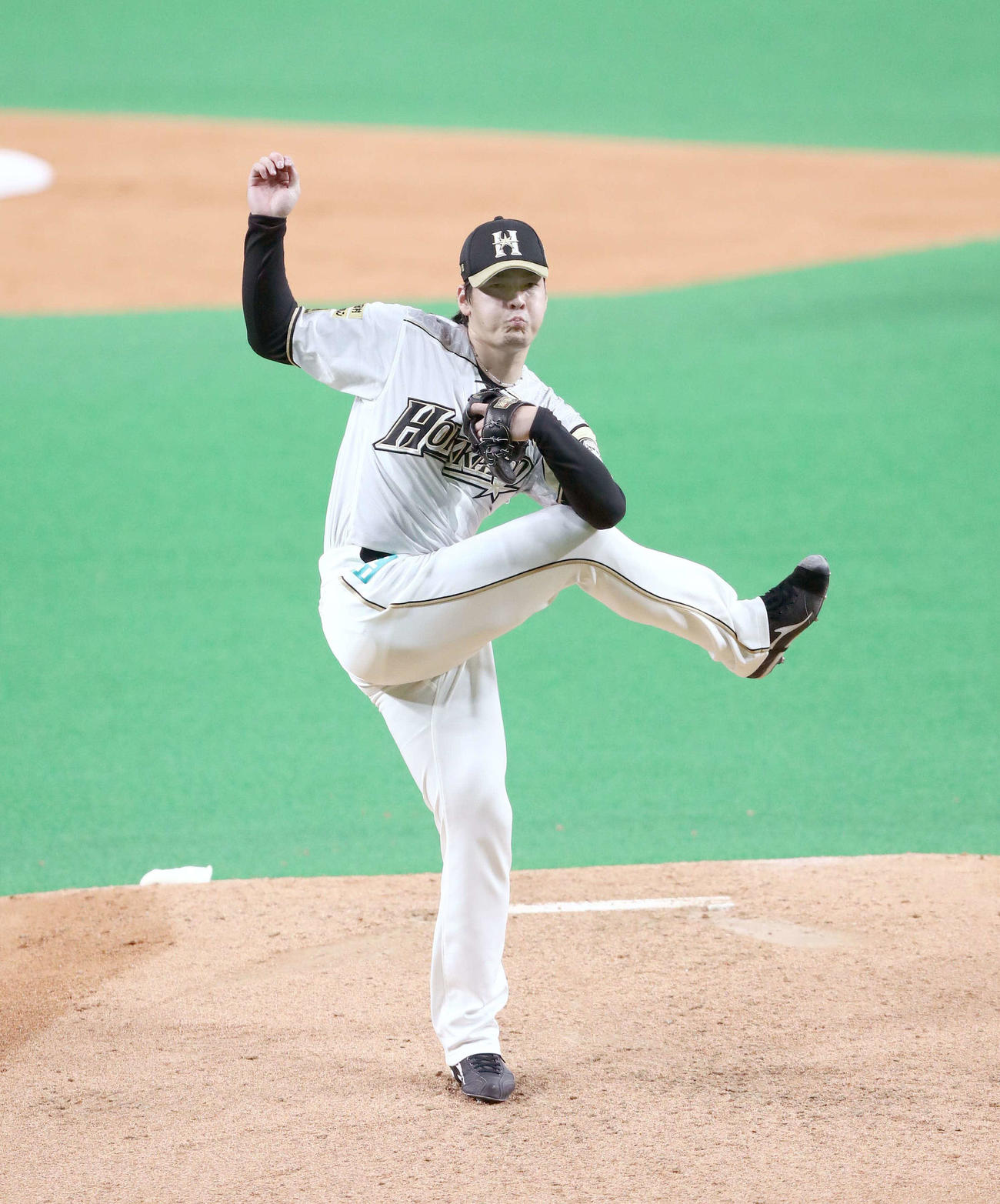 日本ハム対楽天　7回1失点で3勝目を挙げた日本ハム有原（撮影・黒川智章）