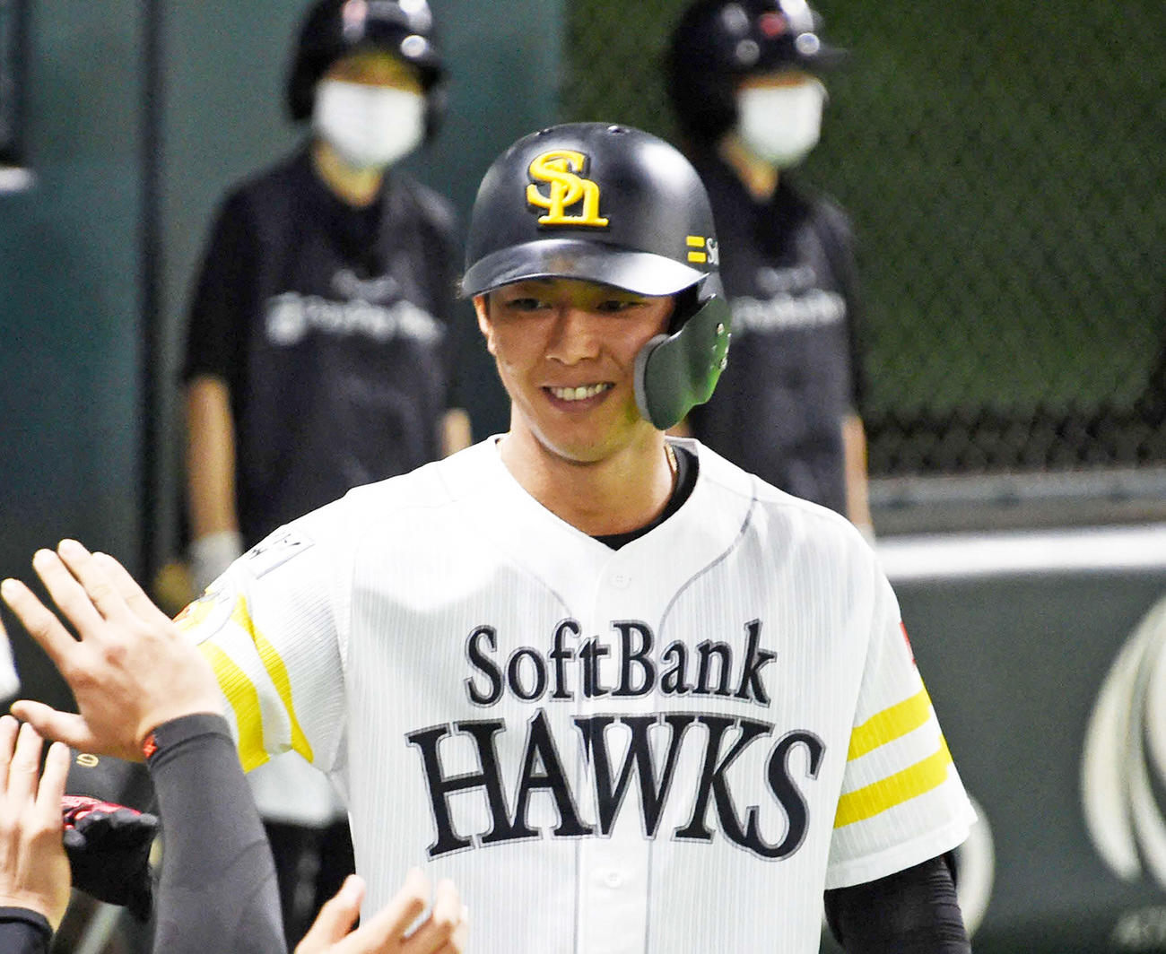 ソフトバンク今宮健太（2020年8月13日撮影）