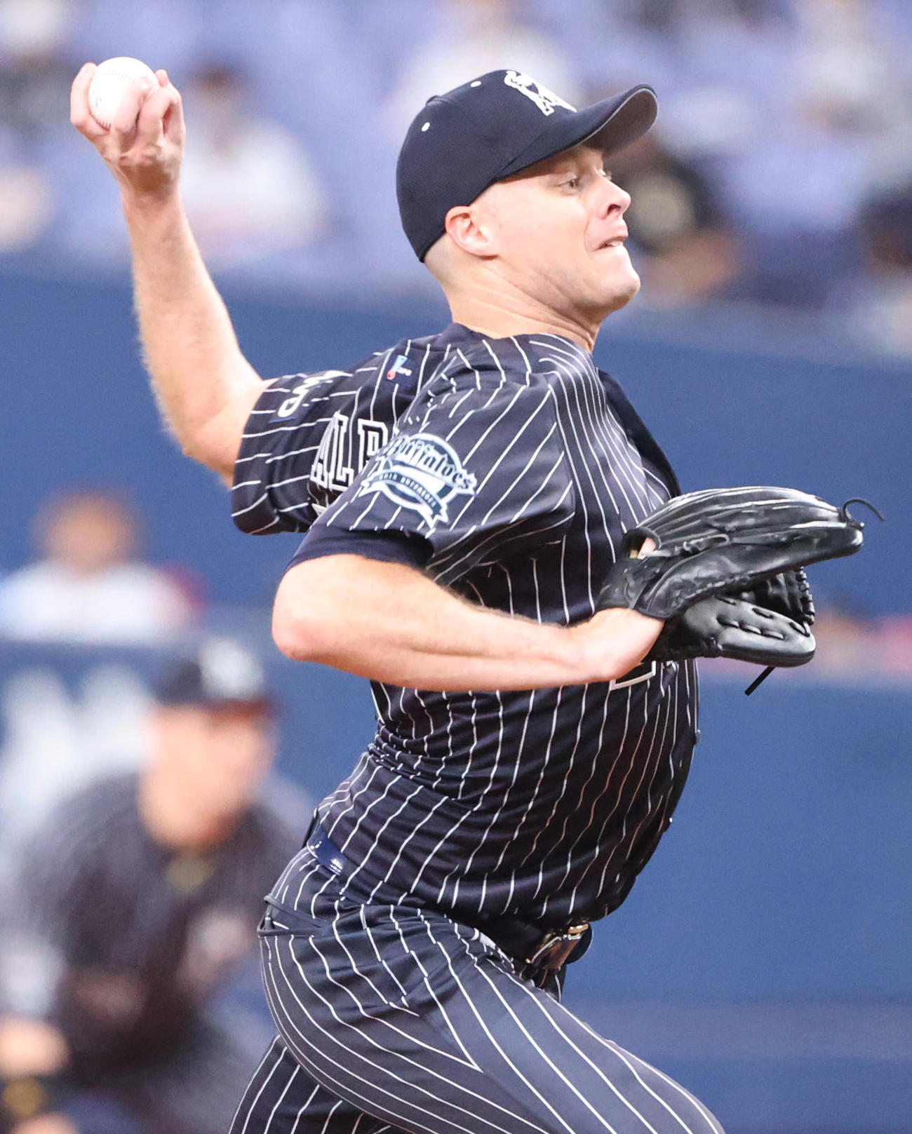 オリックス先発アンドリュー・アルバース（撮影・清水貴仁）