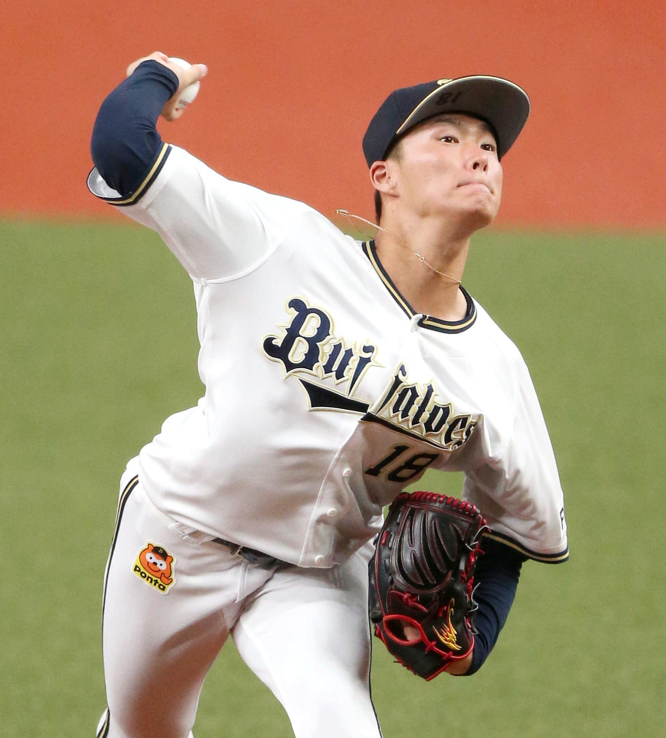 オリックス山本由伸（8月18日撮影）