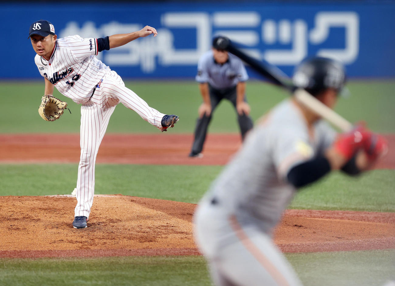 ヤクルト対巨人　ヤクルト先発の石川（撮影・垰建太）
