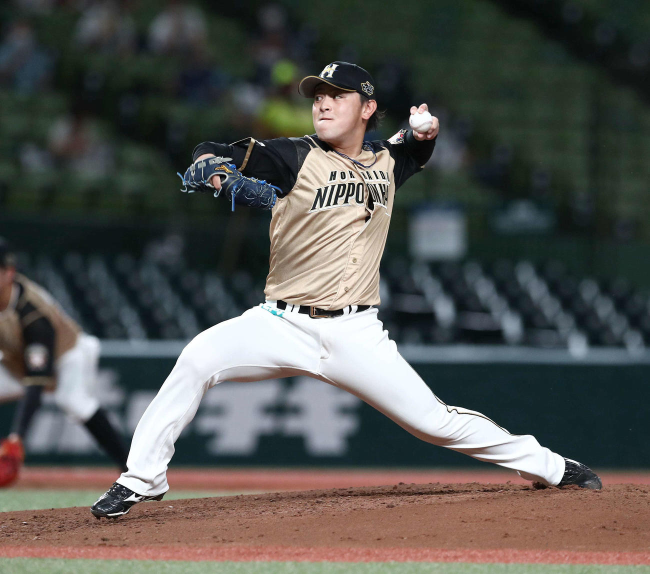 西武対日本ハム　日本ハム先発の河野（撮影・黒川智章）