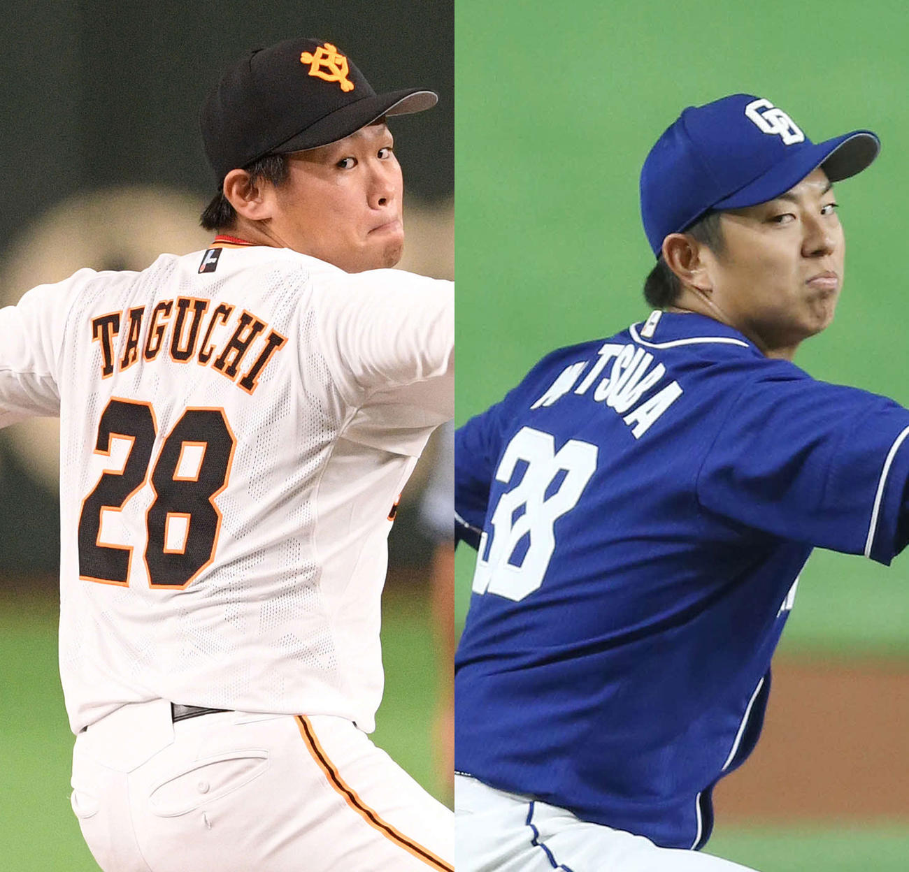 先発予定の田口と松葉