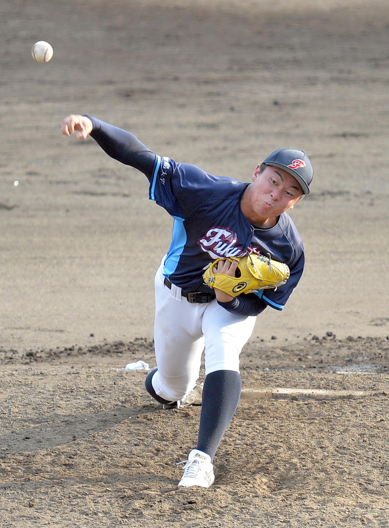 9回完封した福島大・井上