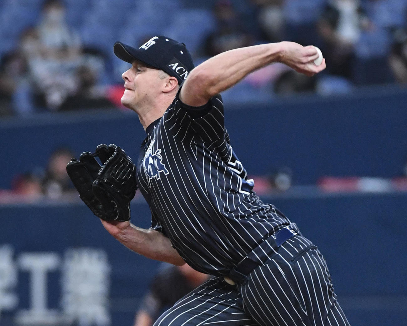 オリックス対ロッテ　オリックス先発のアルバース（撮影・前岡正明）