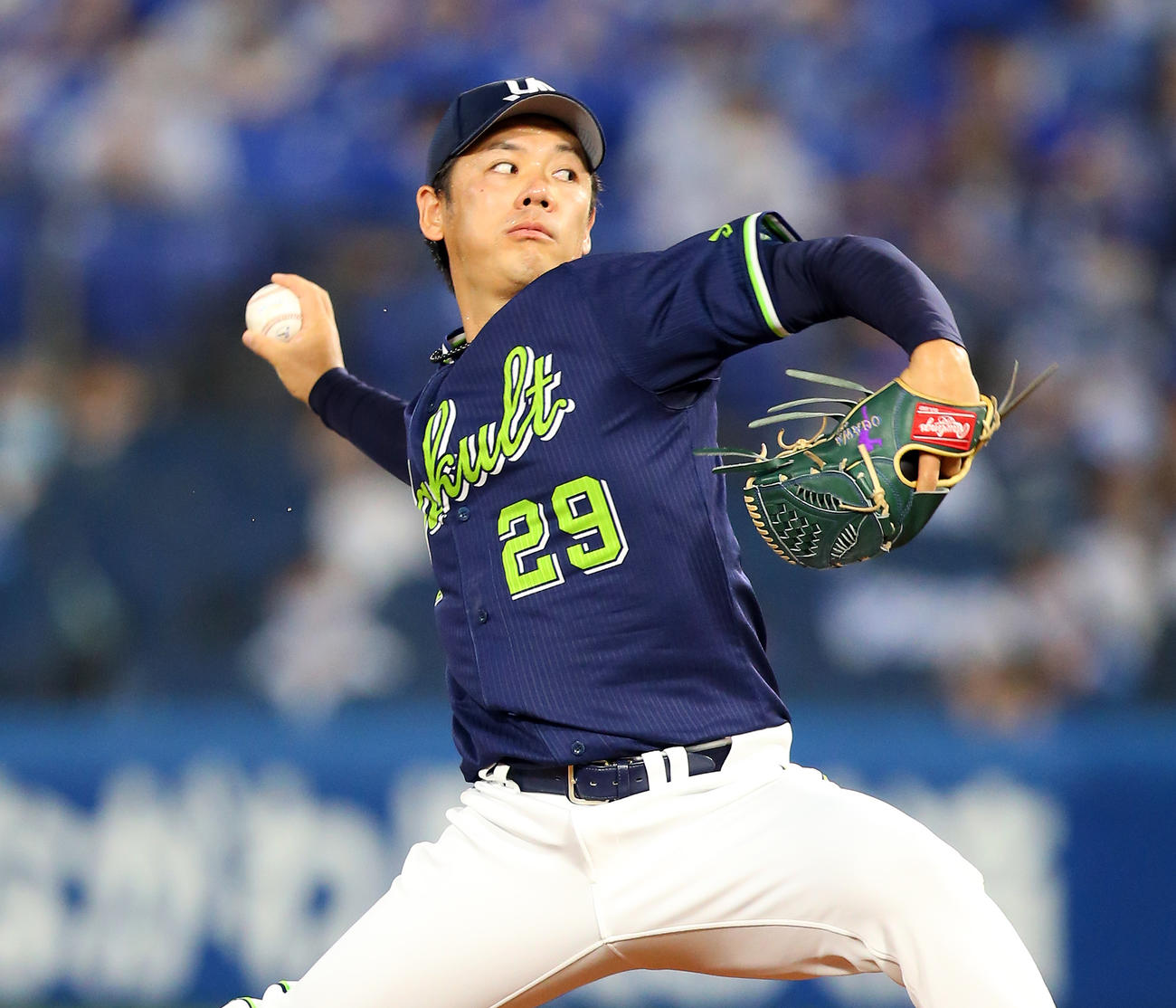 DeNA対ヤクルト　ヤクルト先発の小川（撮影・大野祥一）