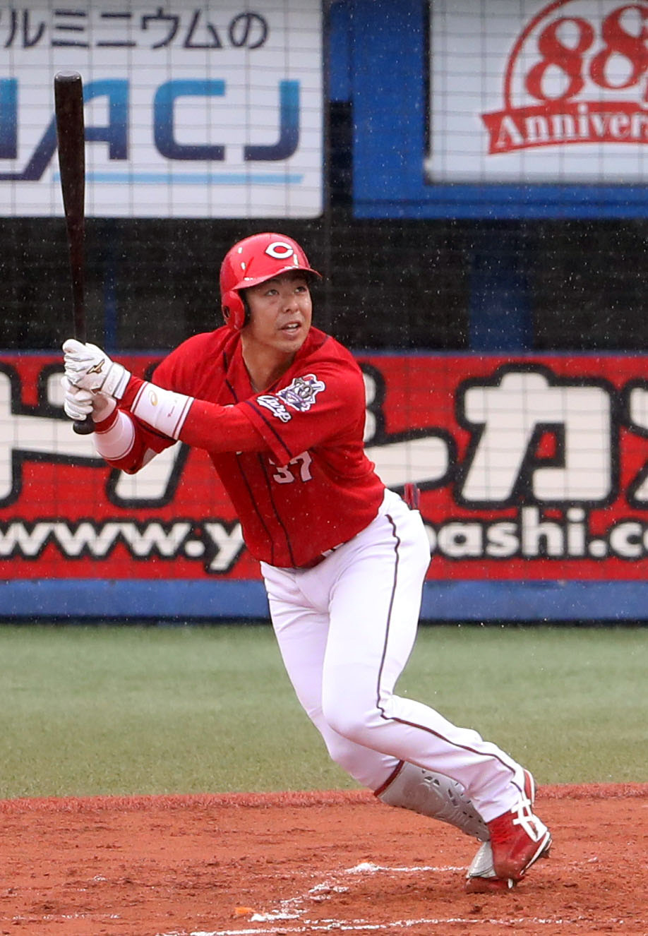 広島野間峻祥（2020年3月10日撮影）