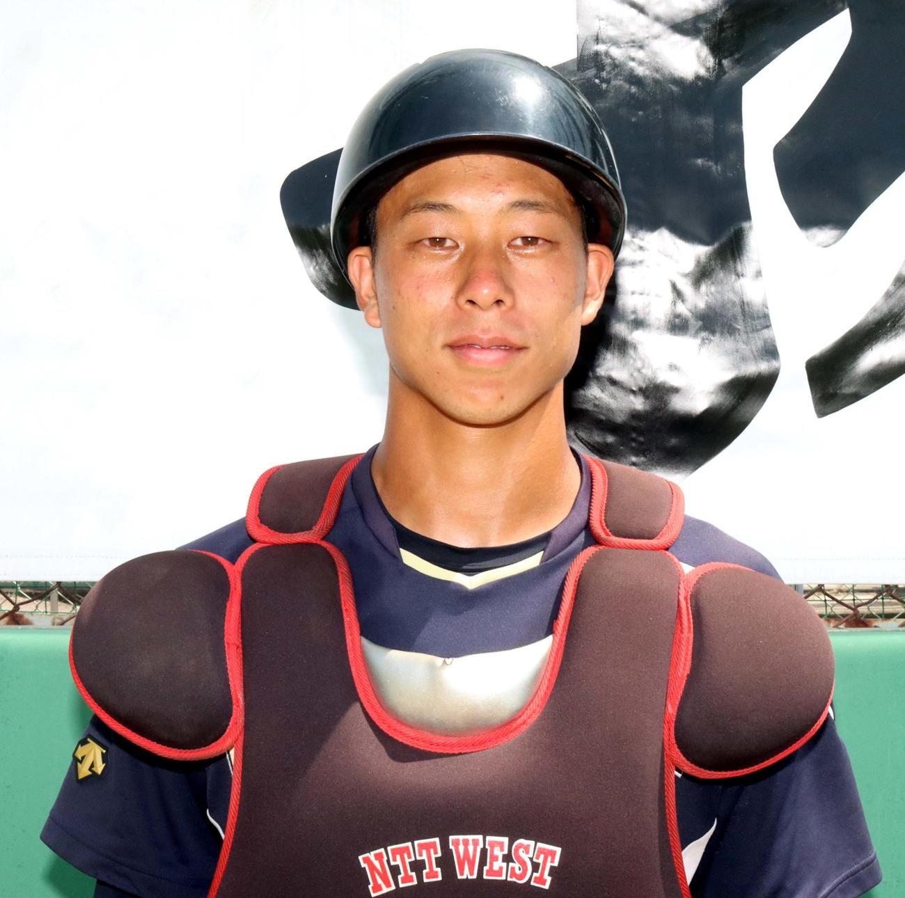 強肩を生かし都市対抗で活躍を目指すNTT西日本の辻本（撮影・永野高輔）