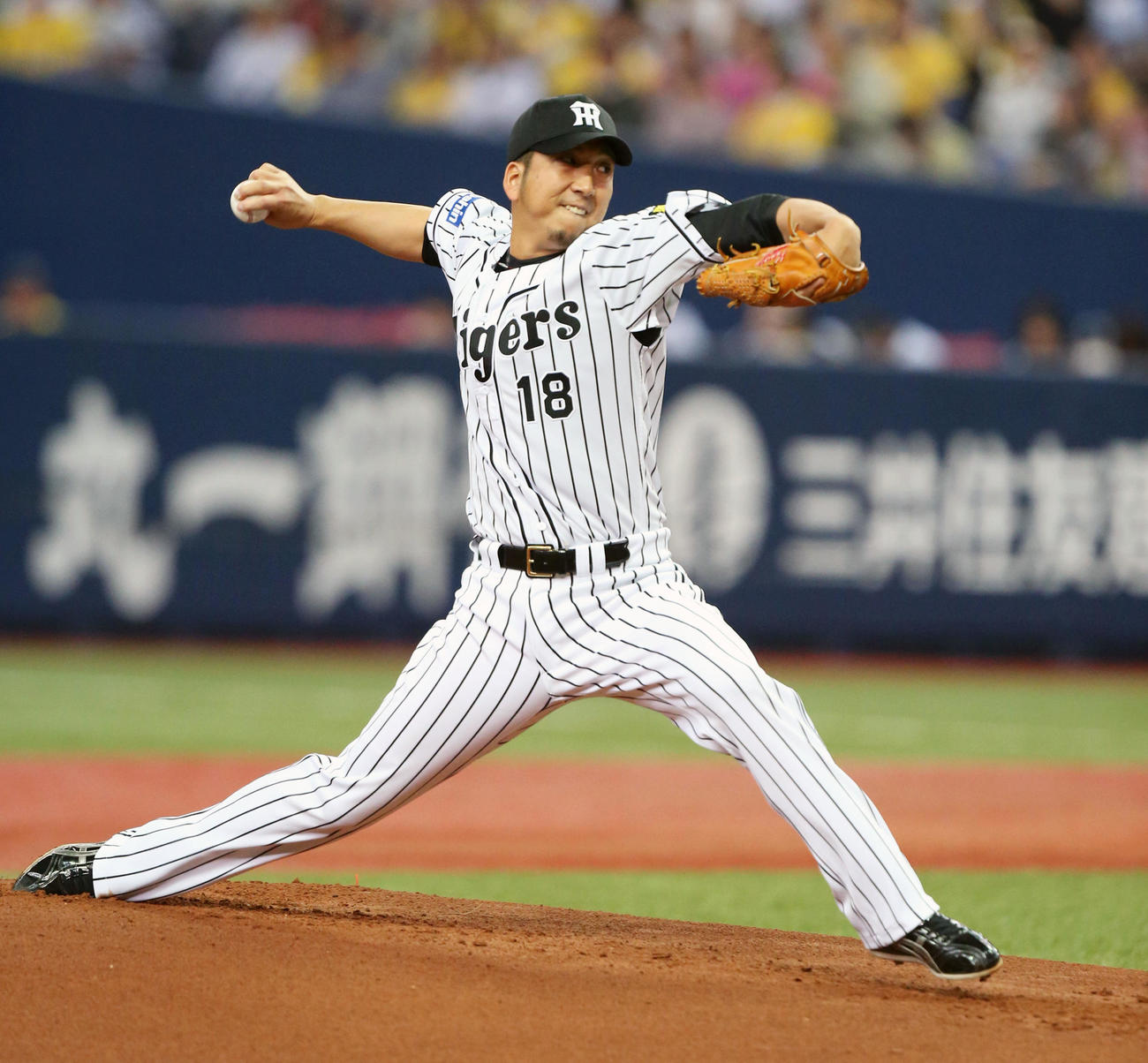 16年3月27日、中日戦に先発、阪神復帰登板した藤川