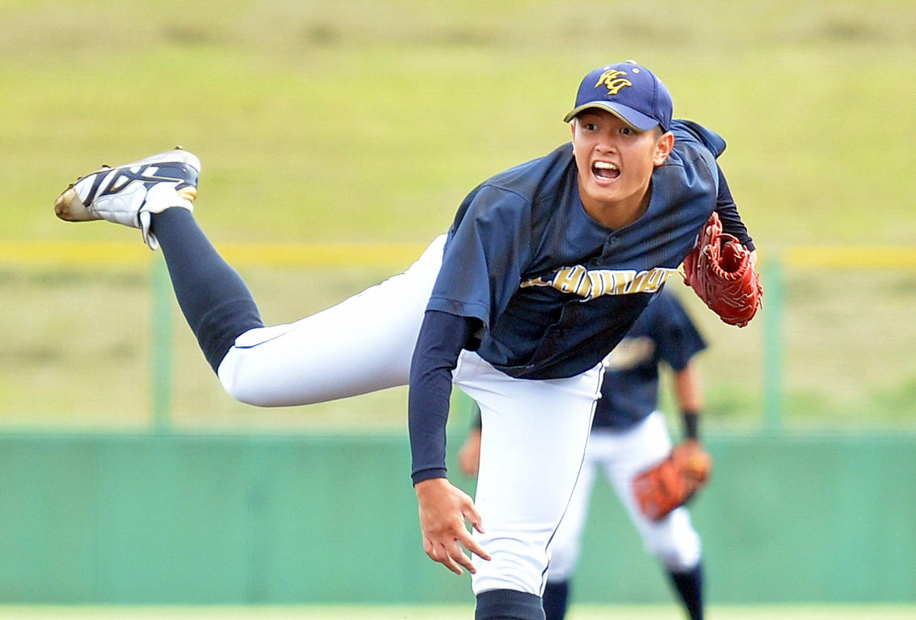 八戸学院大・大道温貴（2020年8月22日撮影）