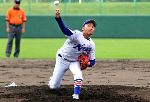 苫小牧駒大・伊藤大海（2019年8月24日撮影）