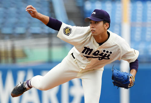 明大・入江大生（2020年9月19日撮影）