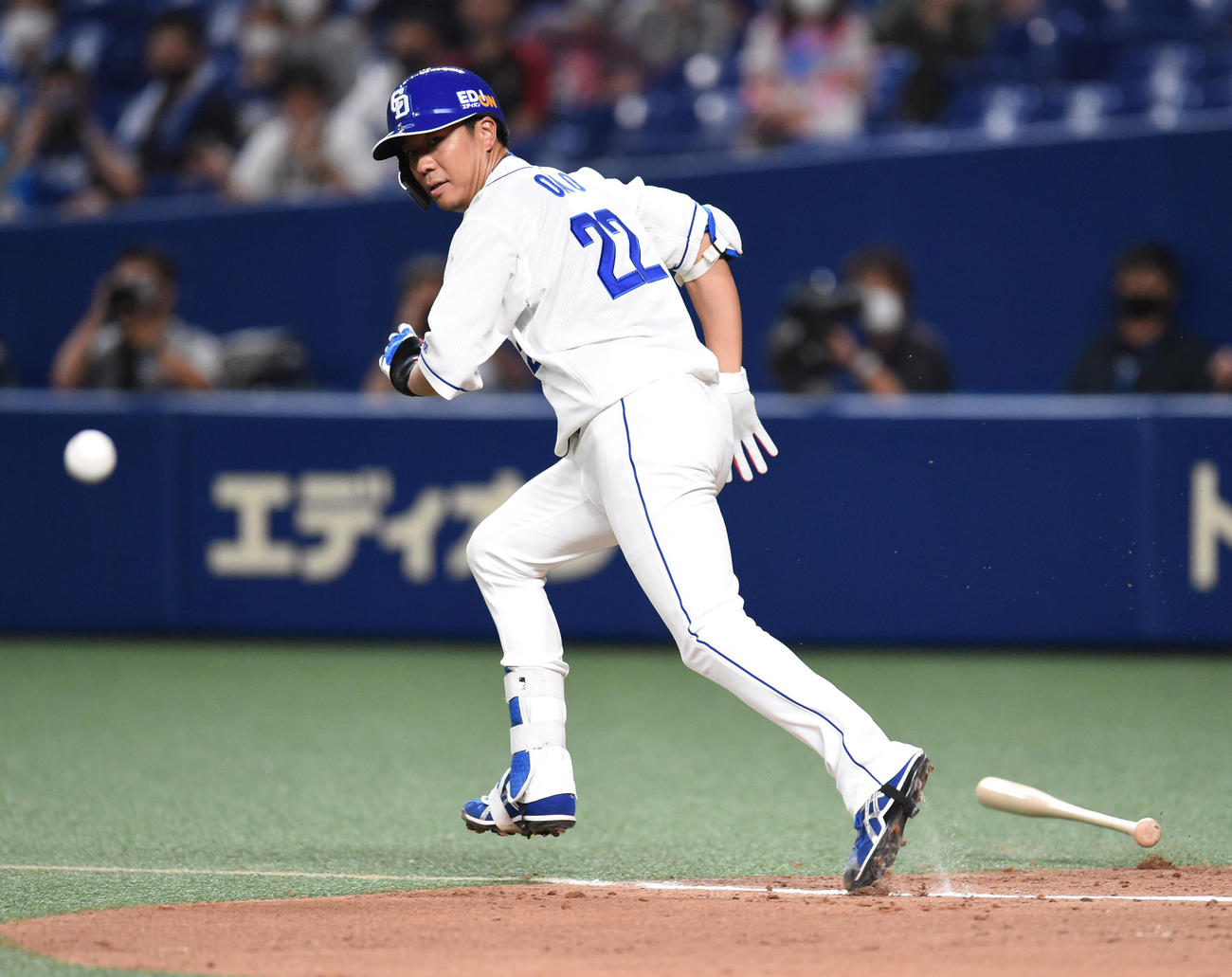 中日対広島　5回裏中日1死三塁、大野雄は投ゴロの間に先制点を奪う（撮影・森本幸一）