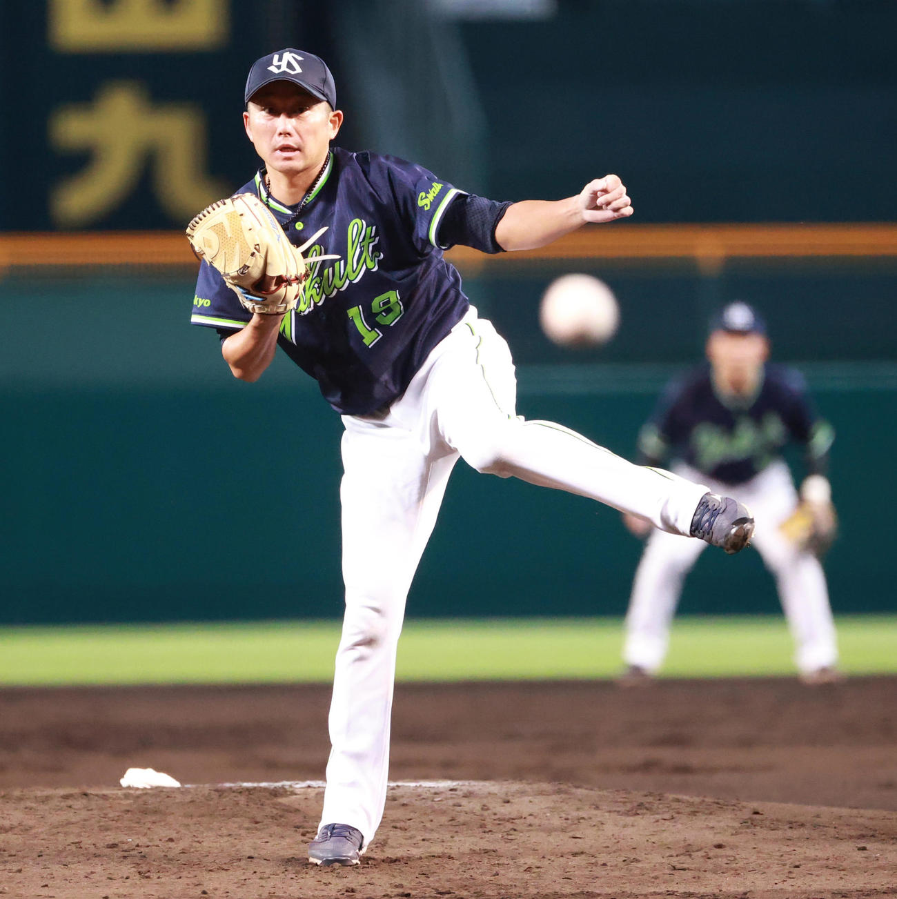 阪神対ヤクルト　ヤクルト先発石川雅規（撮影・清水貴仁）