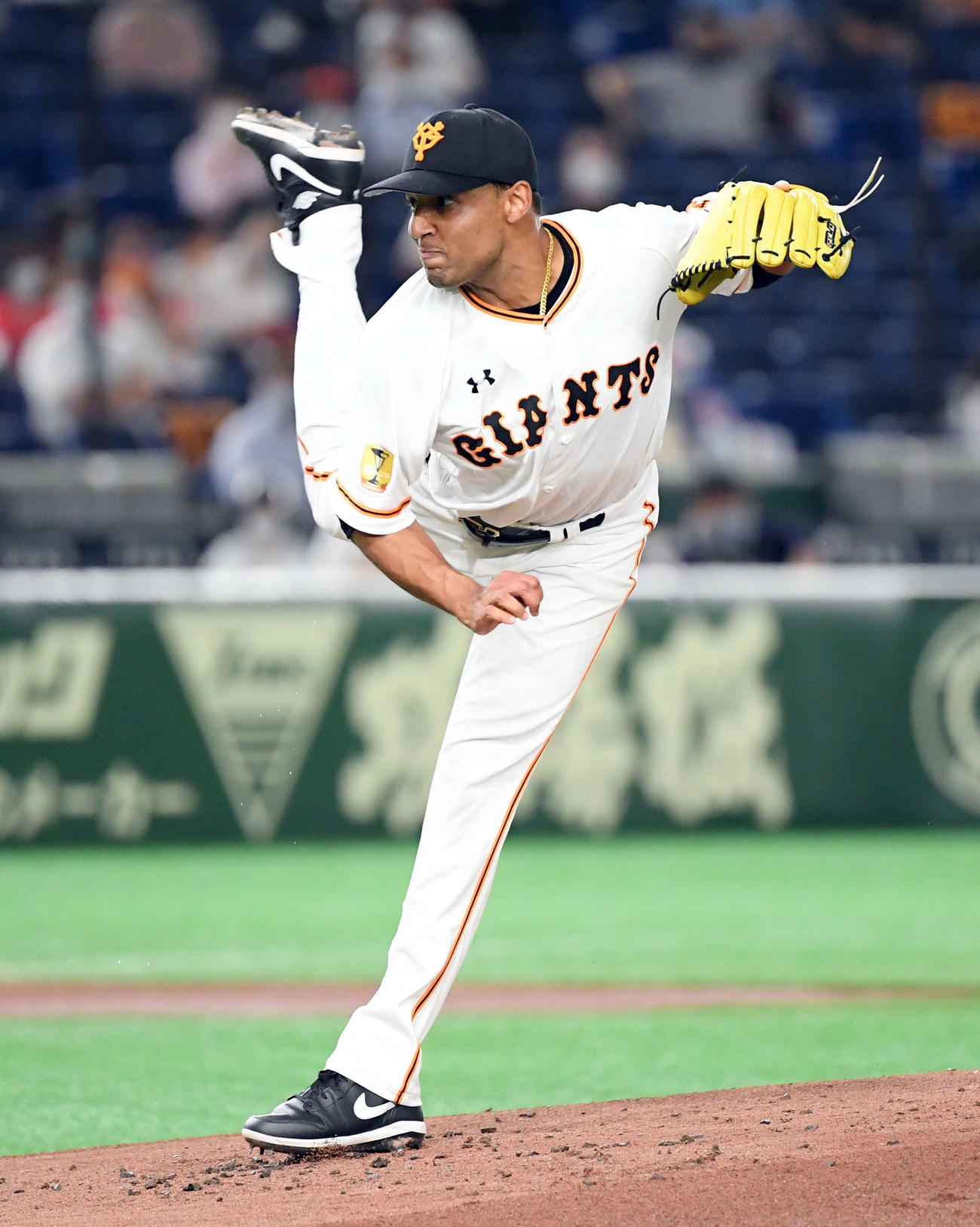 巨人対DeNA　巨人の先発サンチェス（撮影・たえ見朱実）