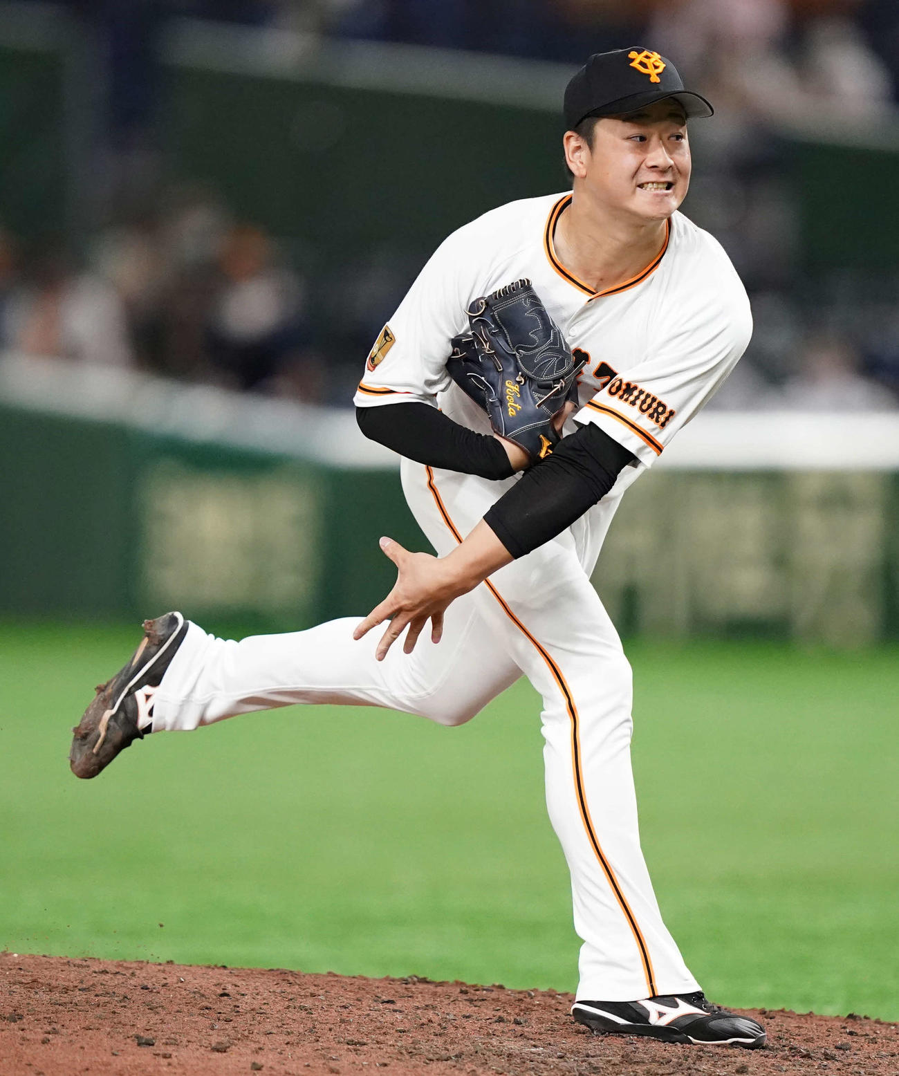 巨人対DeNA　巨人5番手の中川（撮影・江口和貴）