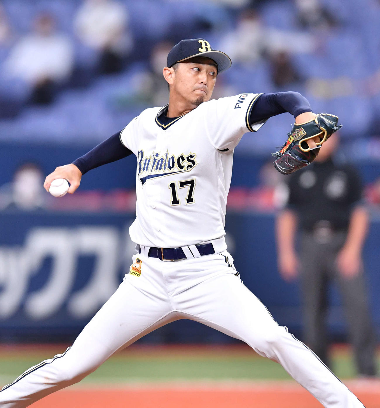 オリックス対ソフトバンク　オリックス先発の増井浩俊（撮影・岩下翔太）