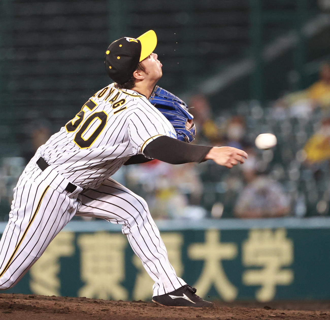 阪神対ヤクルト　力投する青柳晃洋（撮影・清水貴仁）