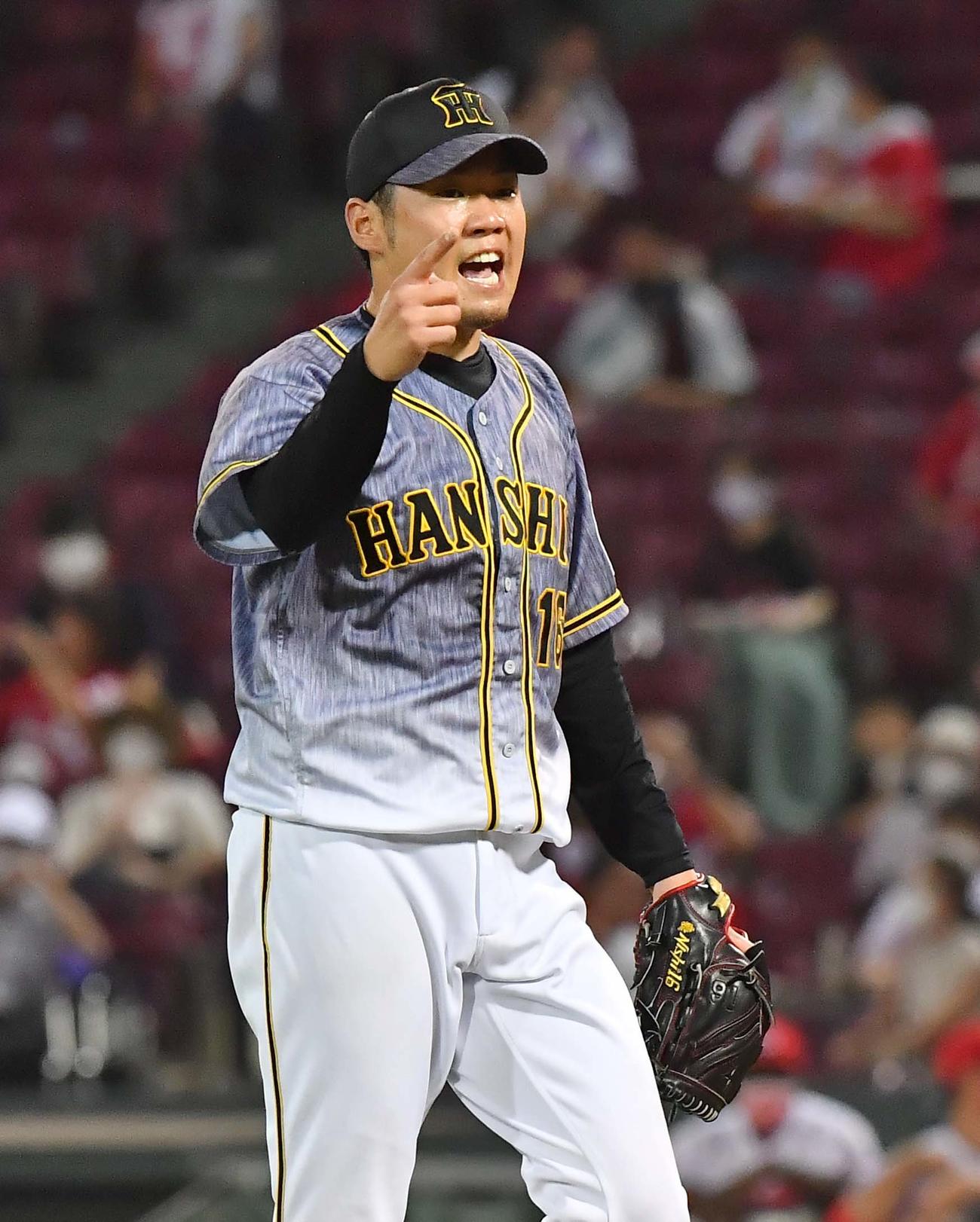 阪神西勇輝（2020年8月8日撮影）