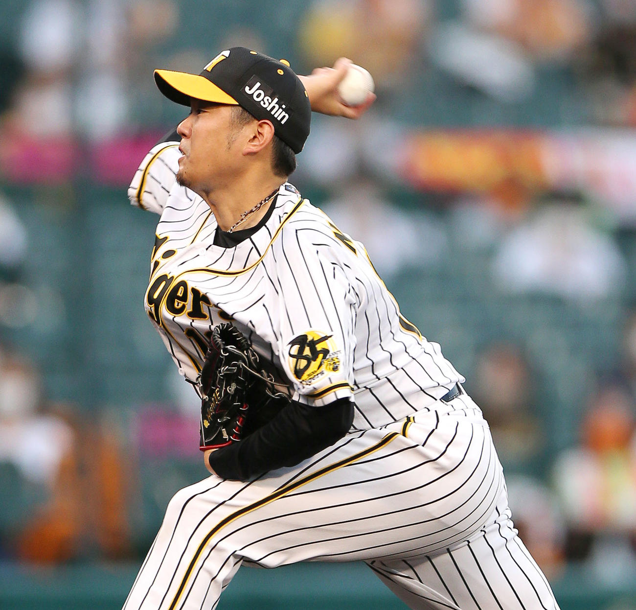 阪神対巨人　阪神先発の西勇（撮影・上山淳一）
