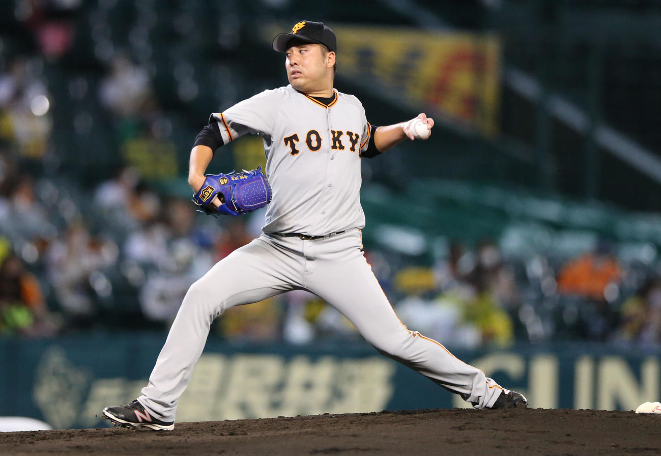 阪神対巨人　巨人先発の今村（撮影・上山淳一）