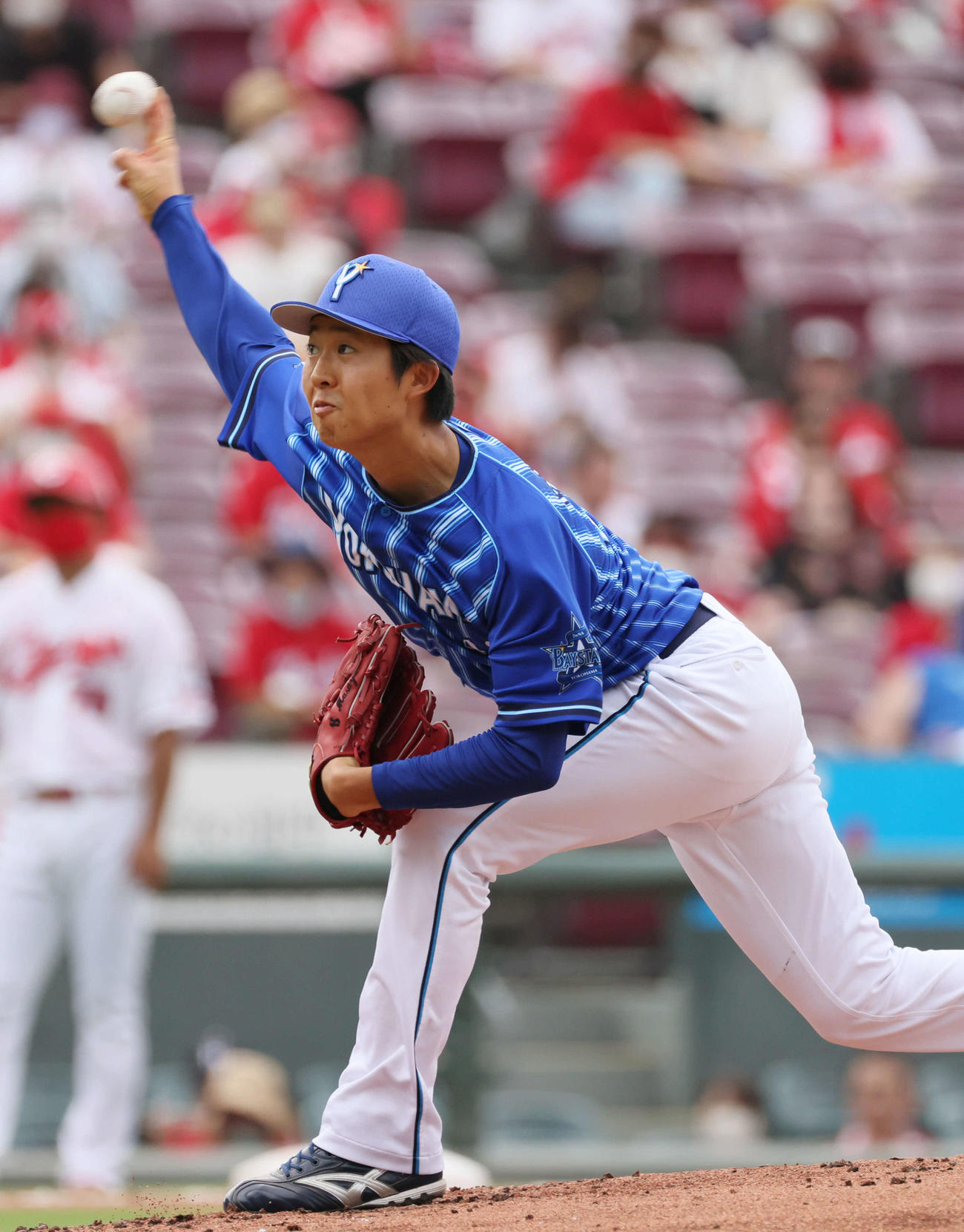 広島対DeNA　DeNA先発の京山（撮影・加藤孝規）