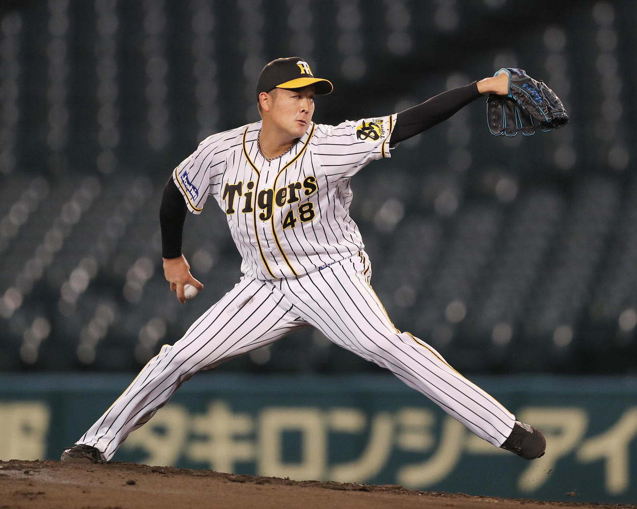 阪神斎藤友貴哉（2020年8月22日撮影）