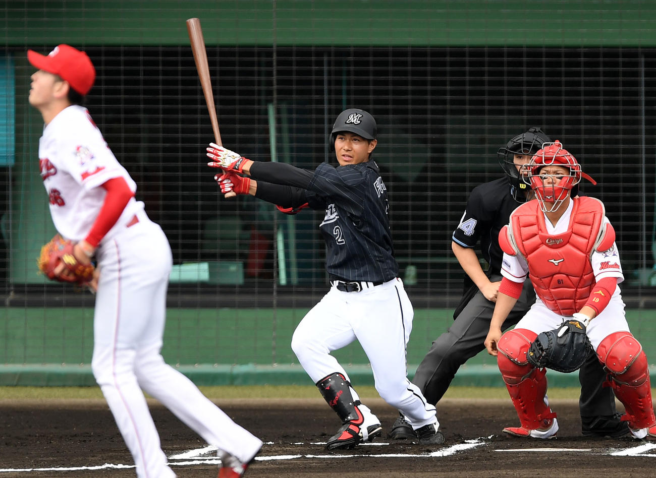 ロッテ藤原恭大（2020年2月14日撮影）
