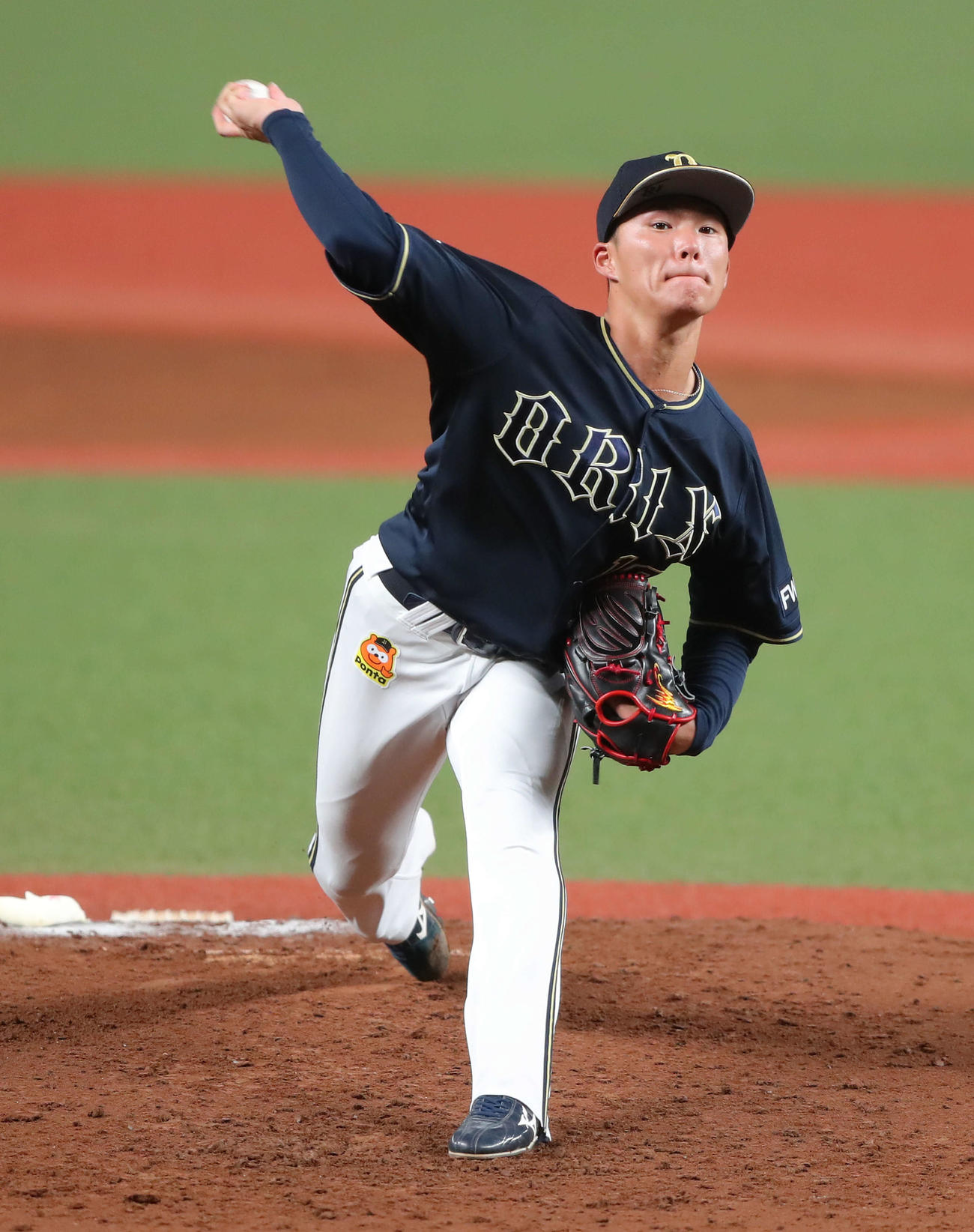 西武対オリックス　3回裏西武無死、力投する山本（撮影・河田真司）
