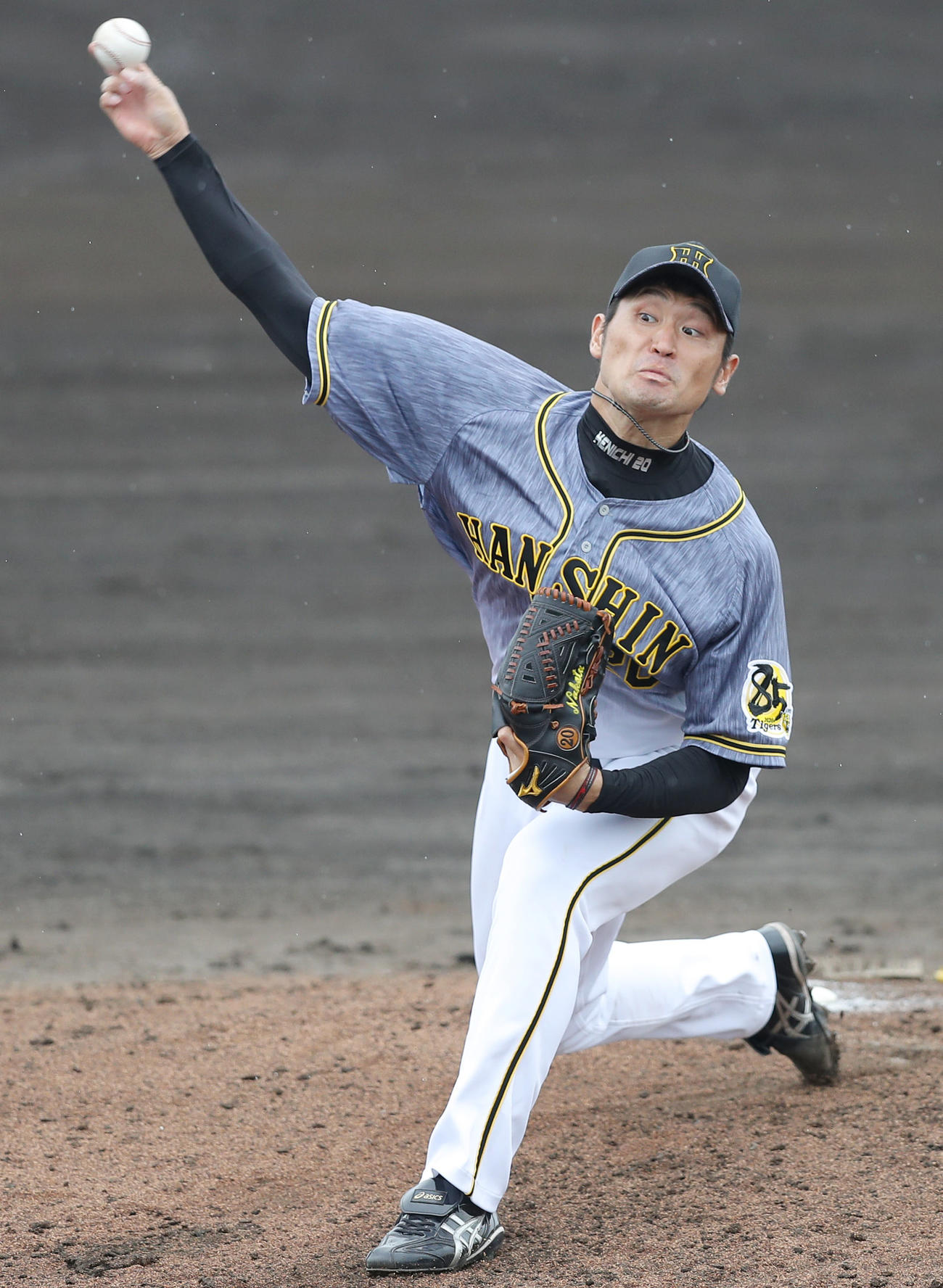 ウエスタン・リーグ　オリックス対阪神　先発しオリックス打線を相手に6回2安打無失点と好投した阪神中田（撮影・前田充）