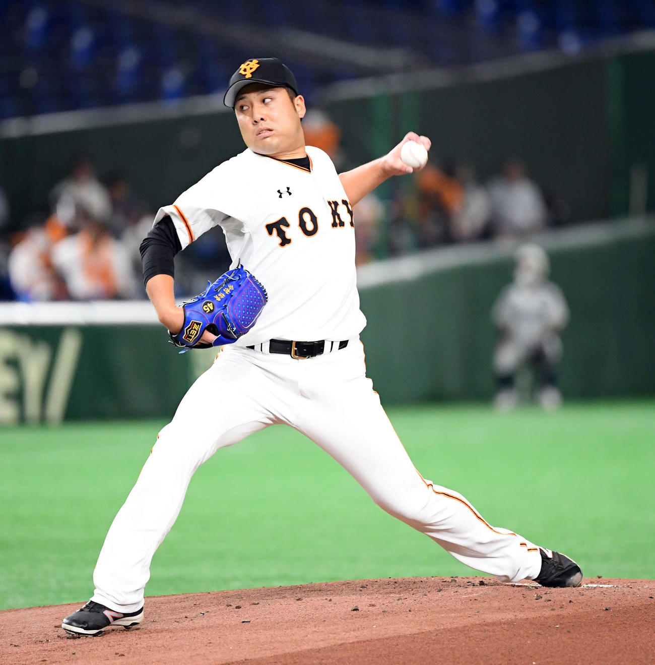 巨人対ヤクルト　巨人の先発今村（撮影・たえ見朱実）