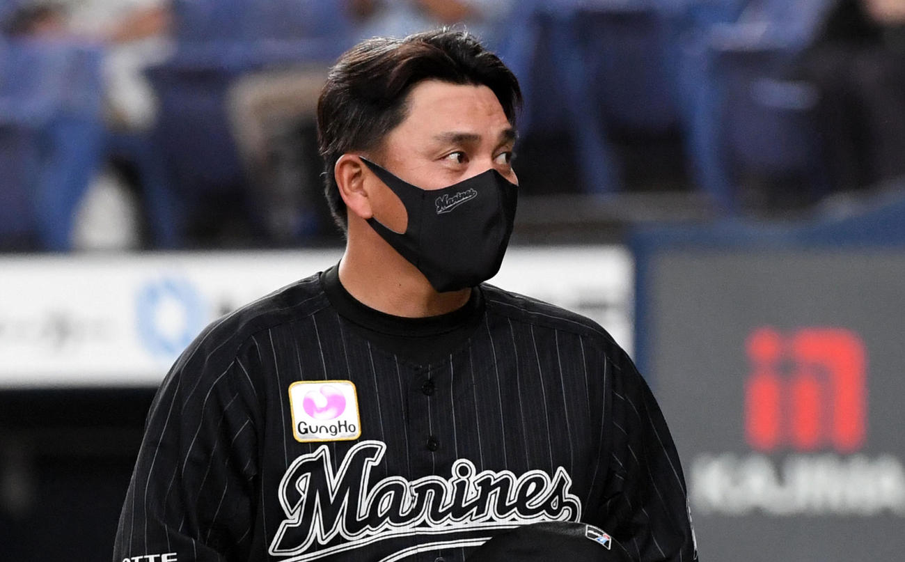ロッテ井口監督（020年8月29日撮影）