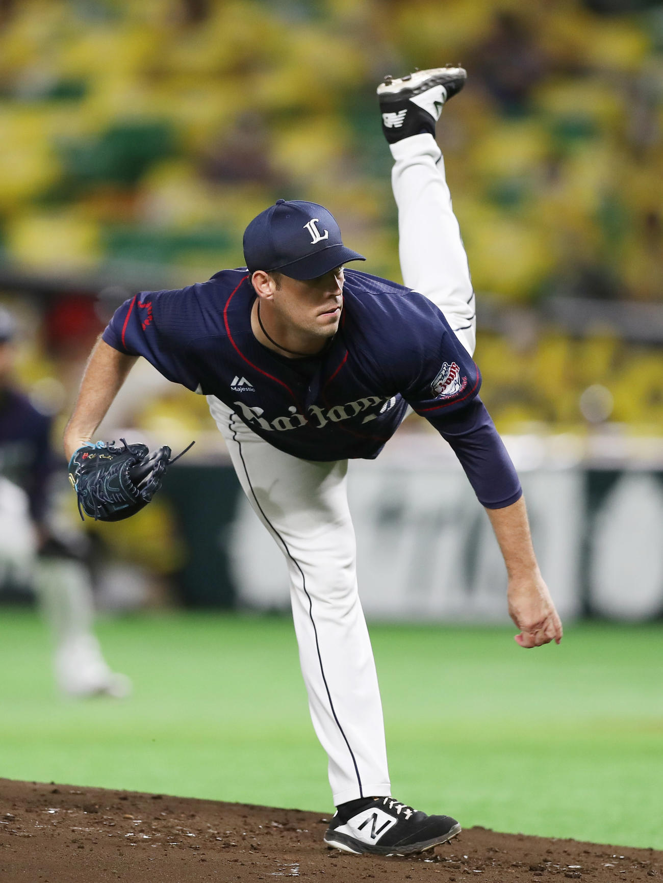 ソフトバンク対西武　西武先発のノリン（撮影・前田充）
