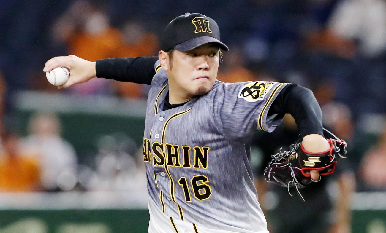 巨人対阪神　巨人戦に先発する西勇（撮影・加藤哉）