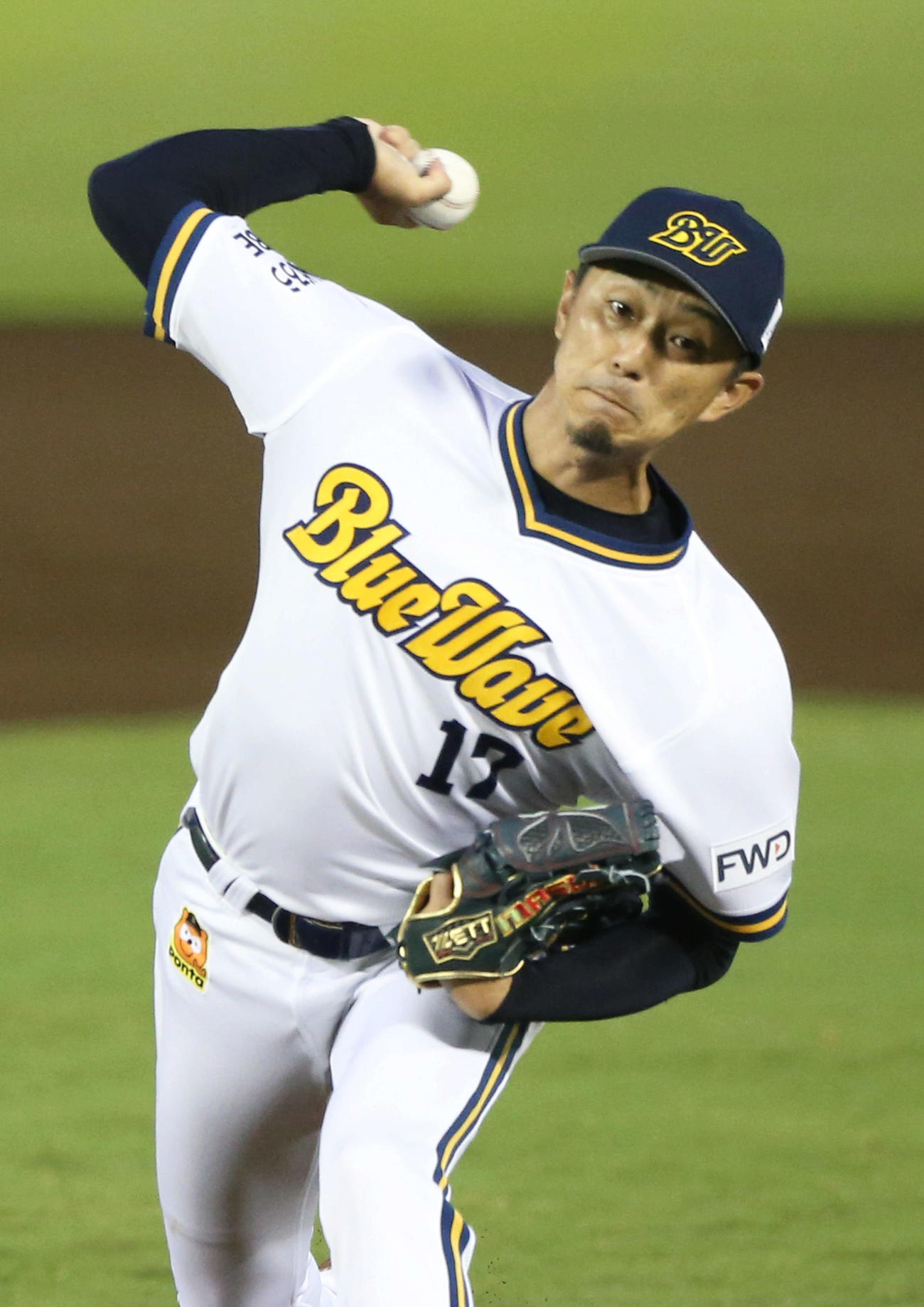 オリックス対楽天　オリックス先発の増井（撮影・上山淳一）