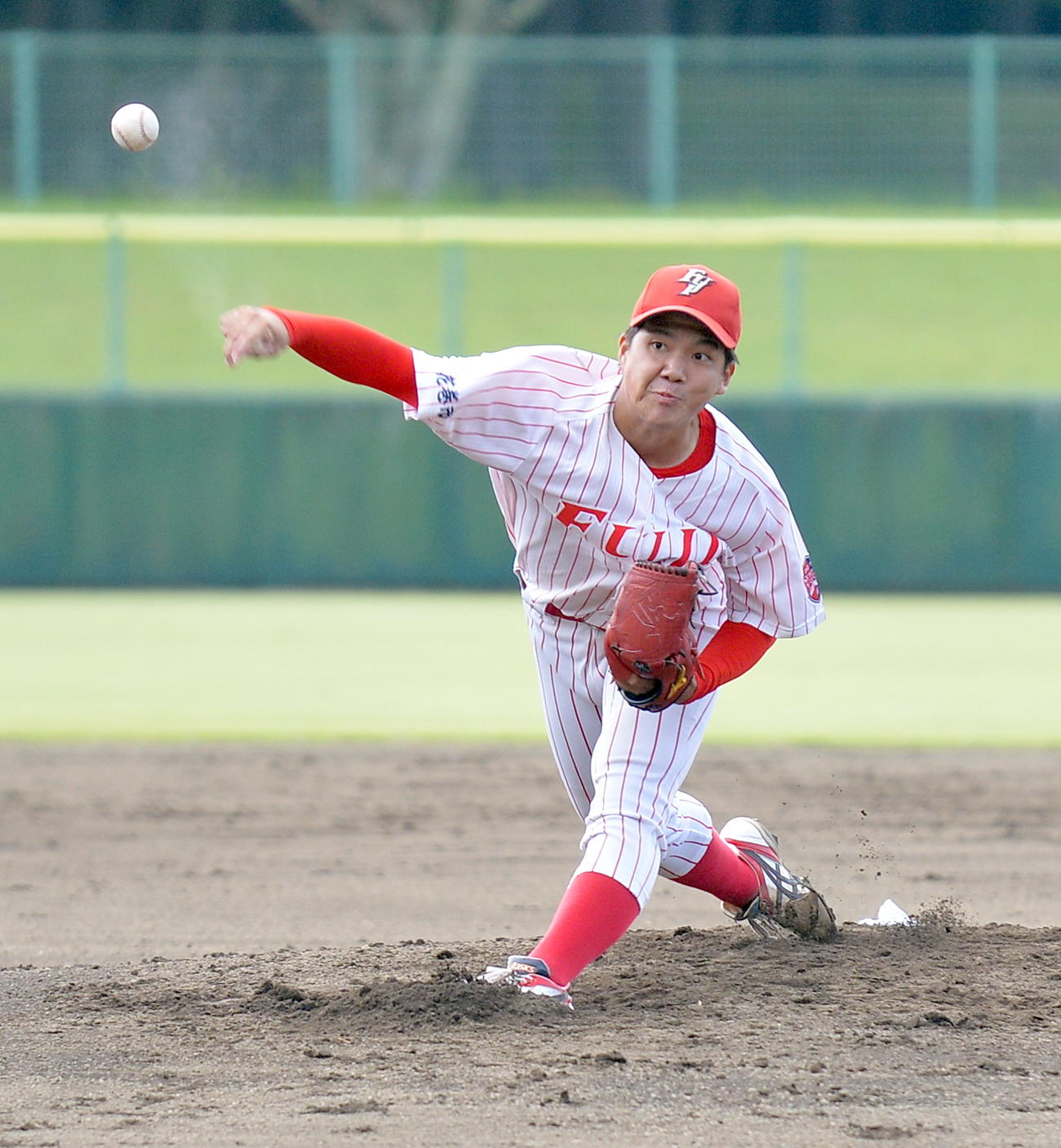青森大対富士大　2失点完投の富士大・金村（撮影・鎌田直秀）
