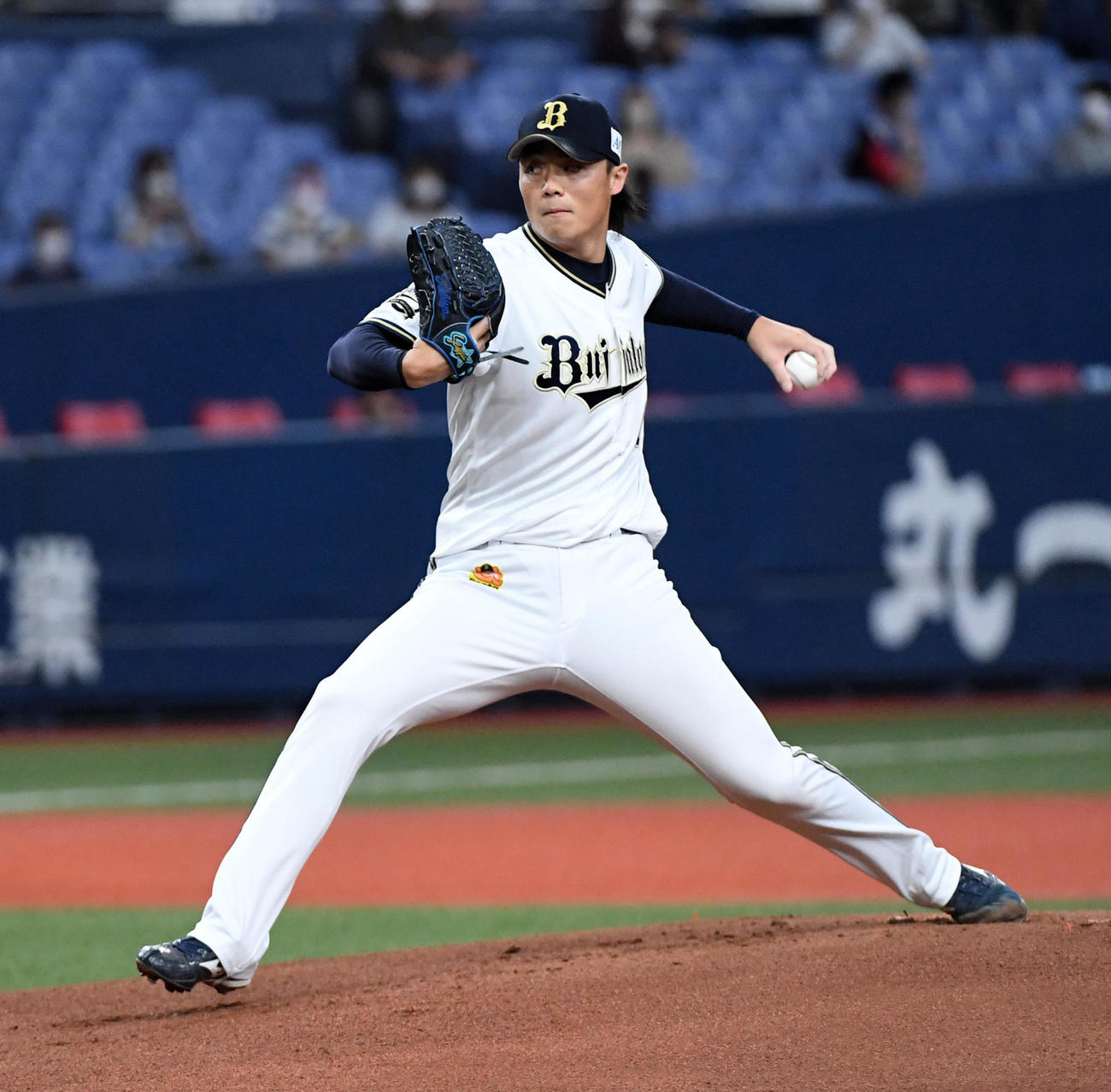 オリックス対西武　オリックス先発の山崎福（撮影・前岡正明）