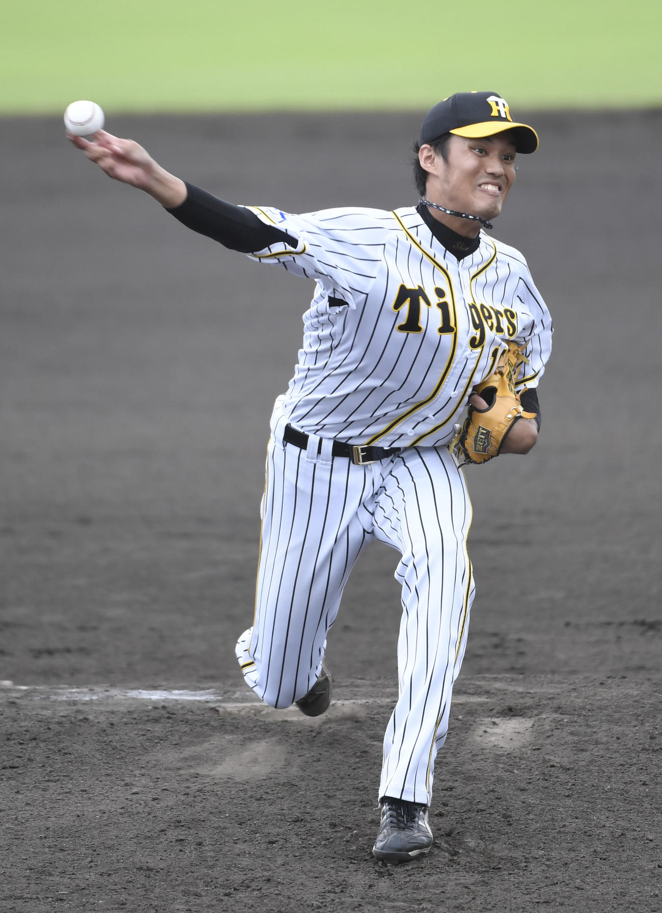 ウエスタン・リーグ阪神対中日　阪神先発の藤浪は7回を5安打1失点、毎回の14奪三振と好投する（代表撮影）