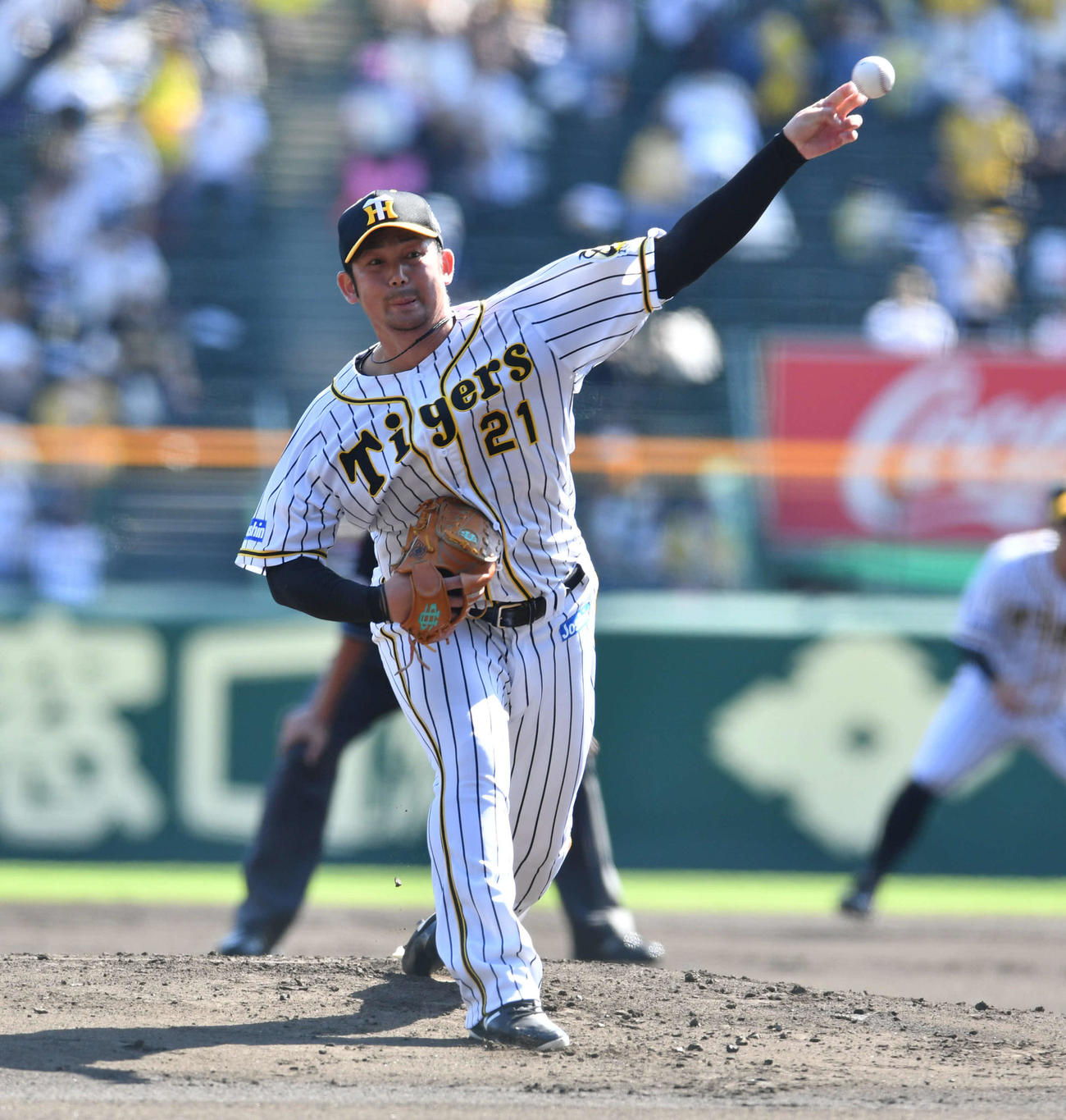 阪神対DeNA16回戦　阪神先発の岩田稔（撮影・岩下翔太）