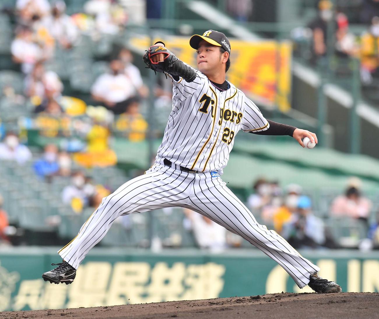 阪神対DeNA　阪神先発の高橋遥人（撮影・上田博志）