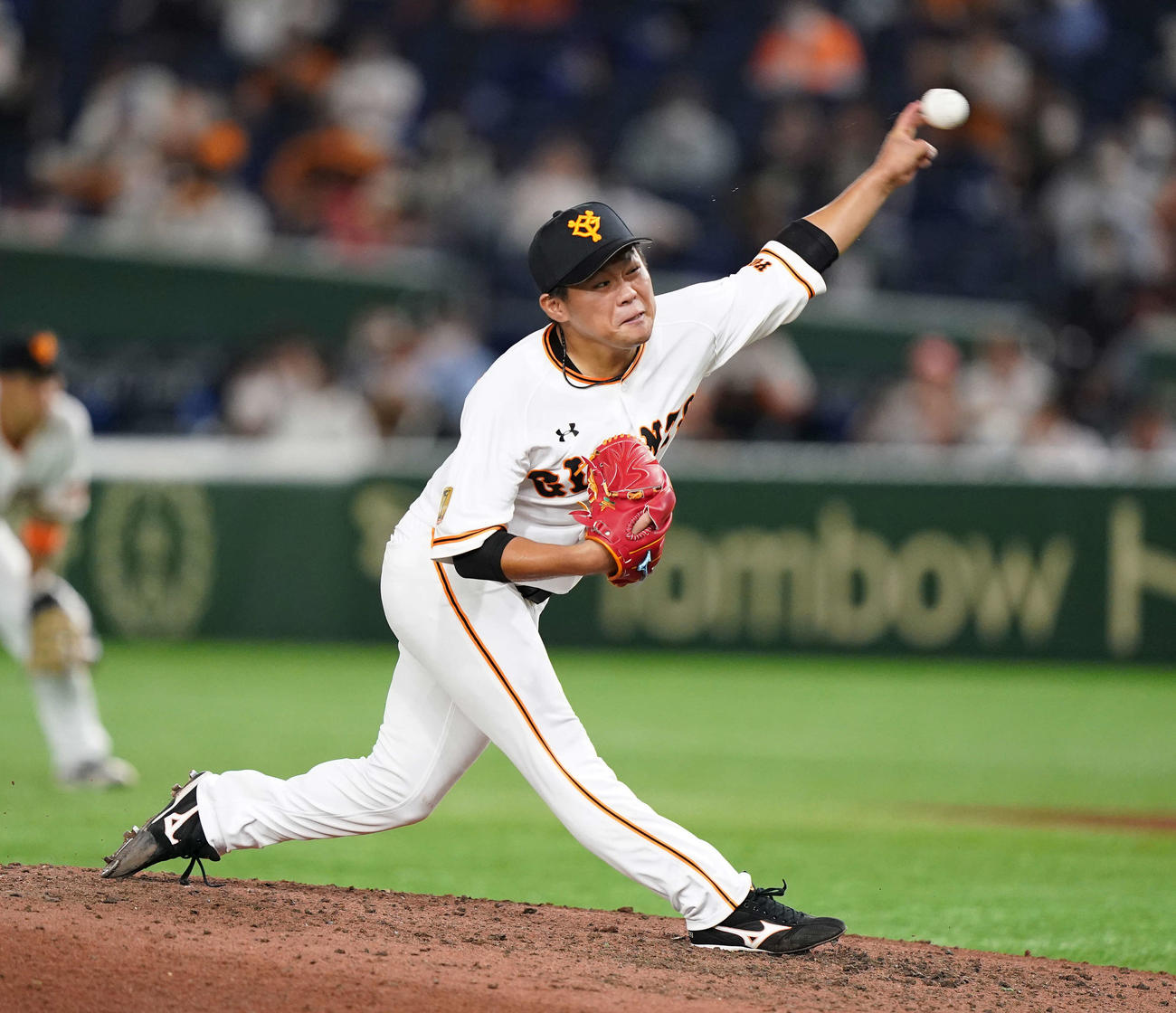 巨人対広島　先発し力投する巨人田口（撮影・鈴木みどり）