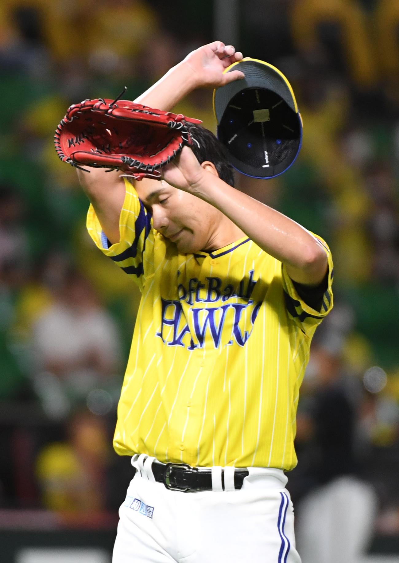 ソフトバンク対オリックス　武田は3回6失点に終わる（撮影・今浪浩三）