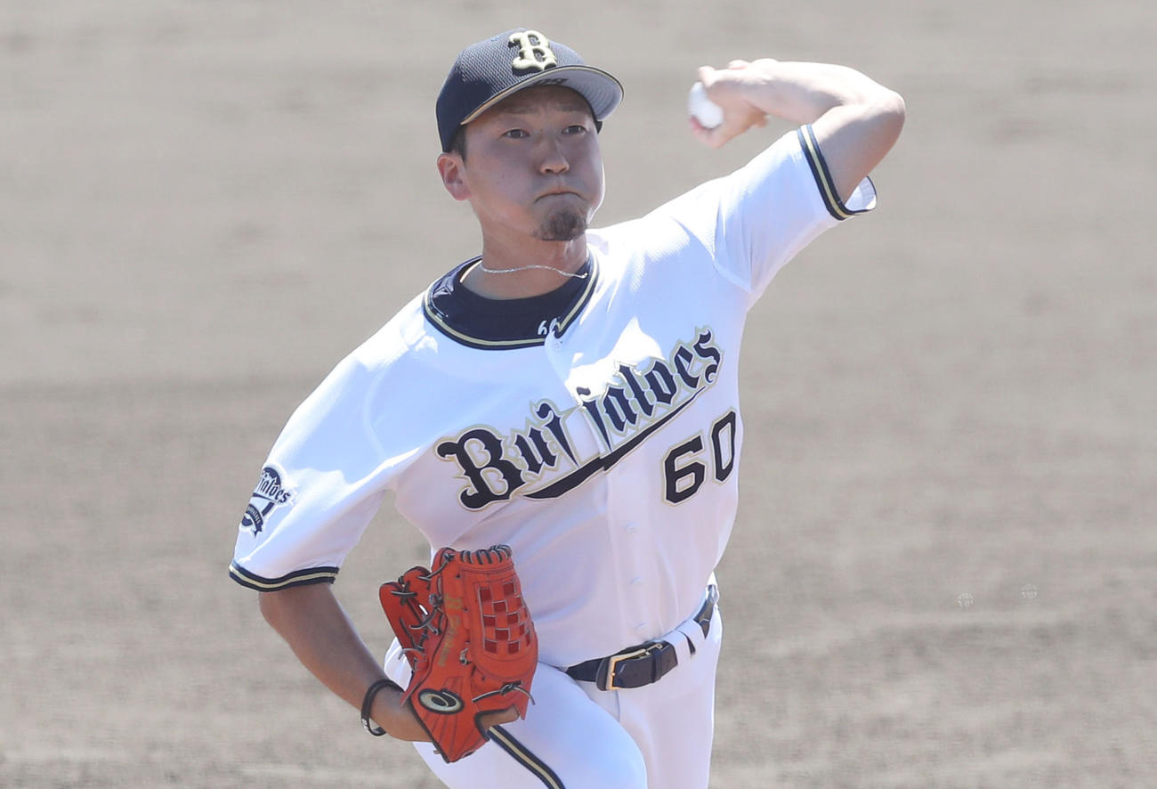 オリックス左沢優（2020年6月7日撮影）